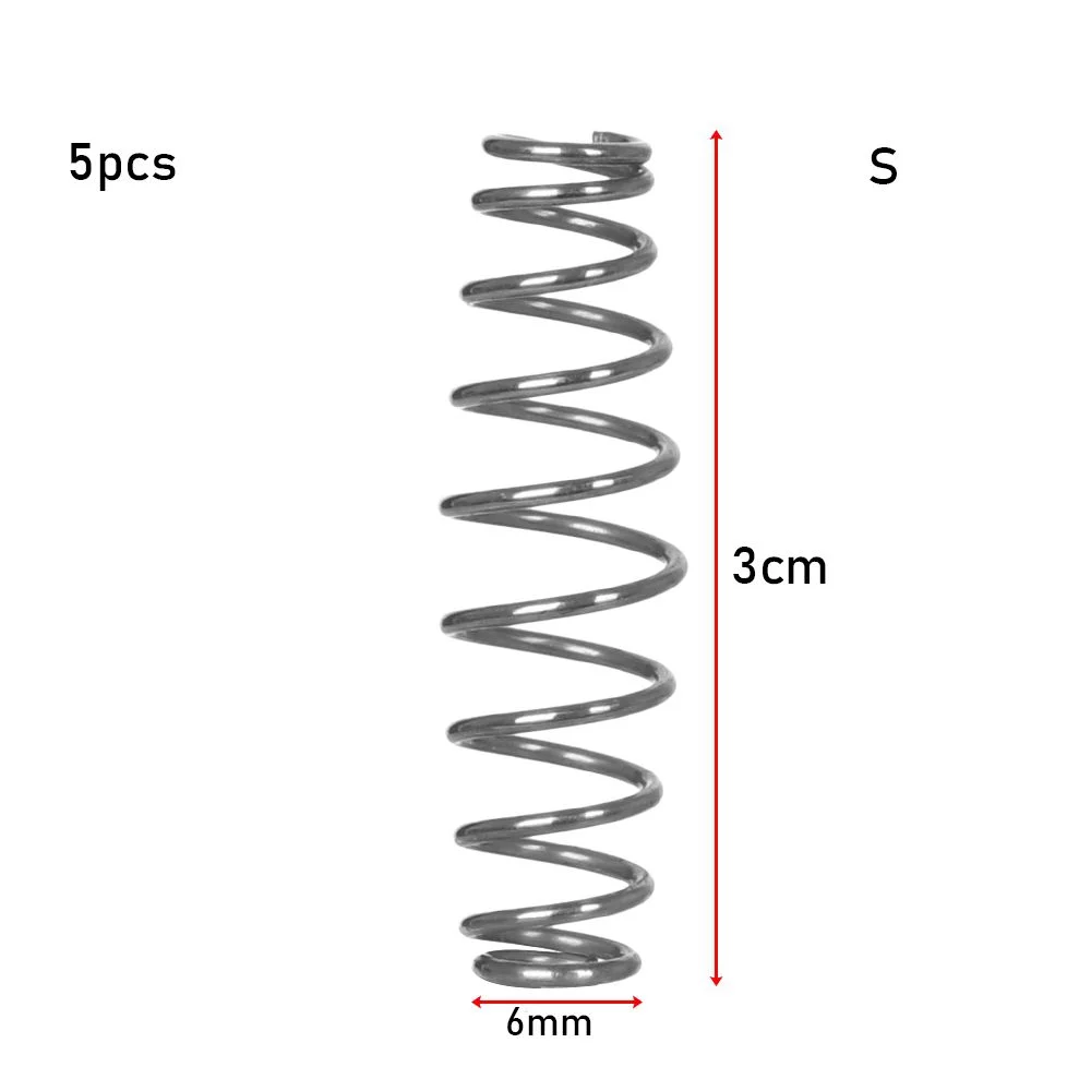 1/5/10pcs Hot sale 3 Sizes Quality Steel High Elasticity Scissors Accessory Garden Pruning Tool Gardening Springs Compression Spring S 5PCS