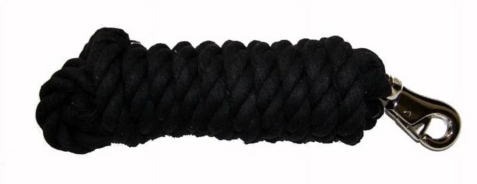 AJ Tack 10 Foot Cotton Lead Rope with Bull Snap Navy Blue