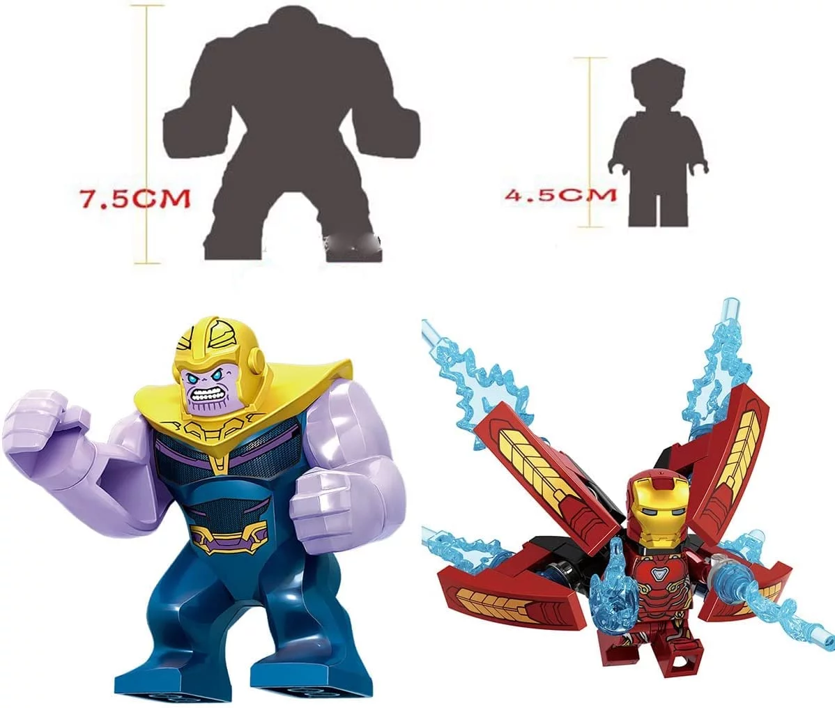 16Pcs Superheros Minifigures Birthday Cake Toppers Decorations Figures Army Toy Building Blocks Kit Playset Collectible Battle with Weapons Toys Pack,Figures Army Troopers Droids Set