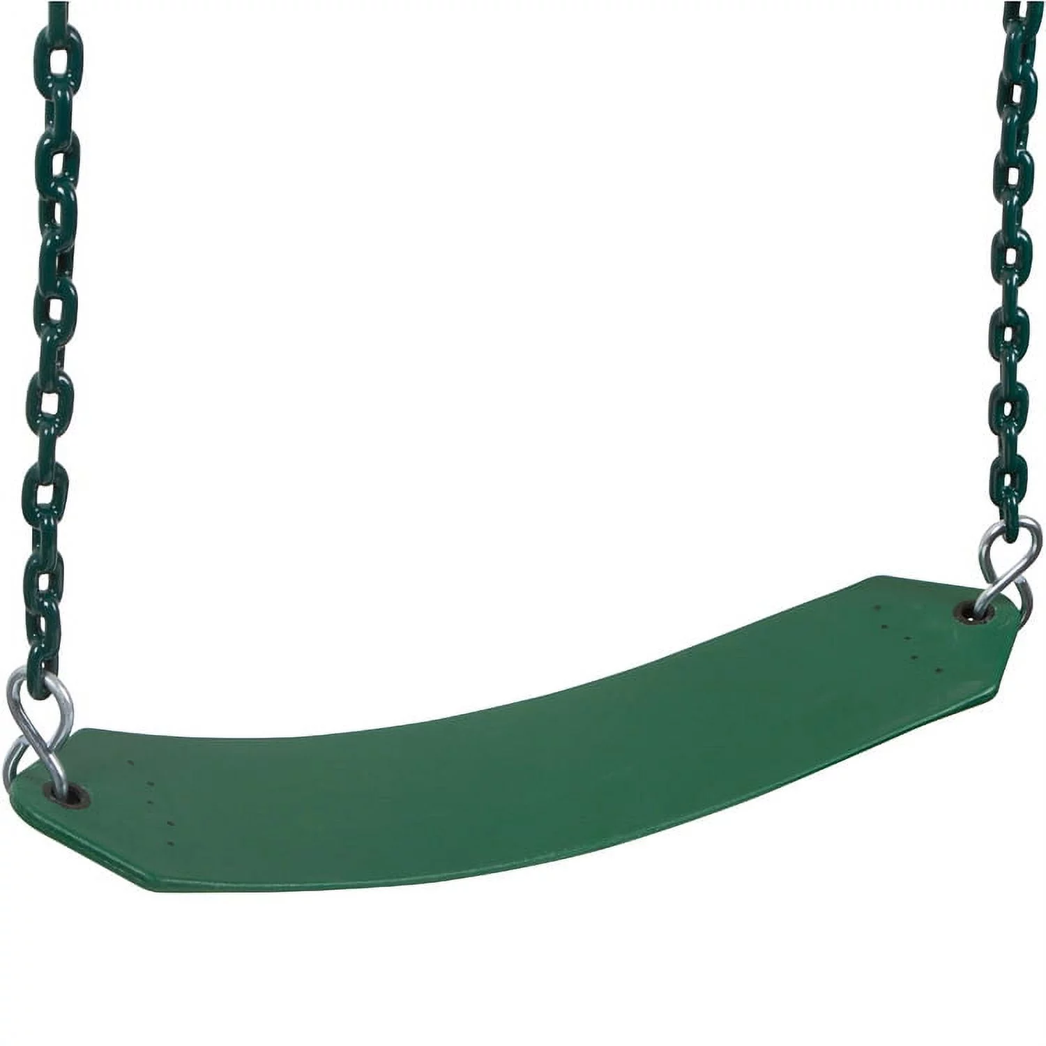 Swing Set Stuff Inc. Residential Belt Seat with 5.5 Ft. Coated Chain (Green)