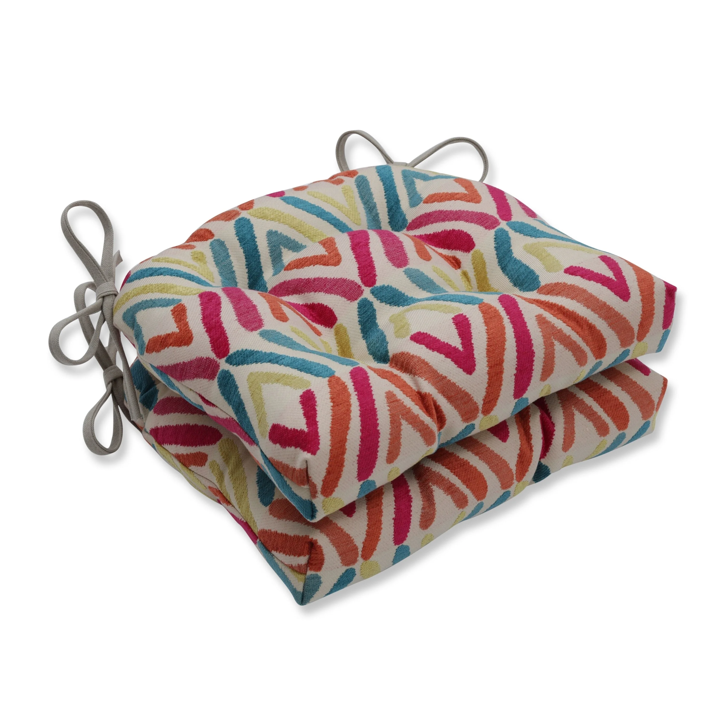 Pillow Perfect  Bossanova Fiesta Reversible Chair Pad (Set of 2)