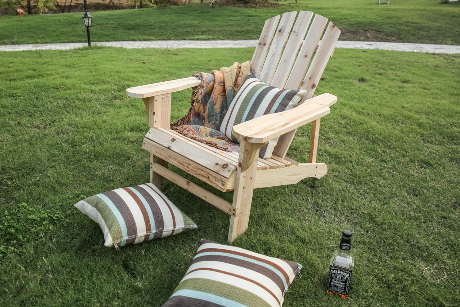 Wood Single Adirondack Chair, Natural