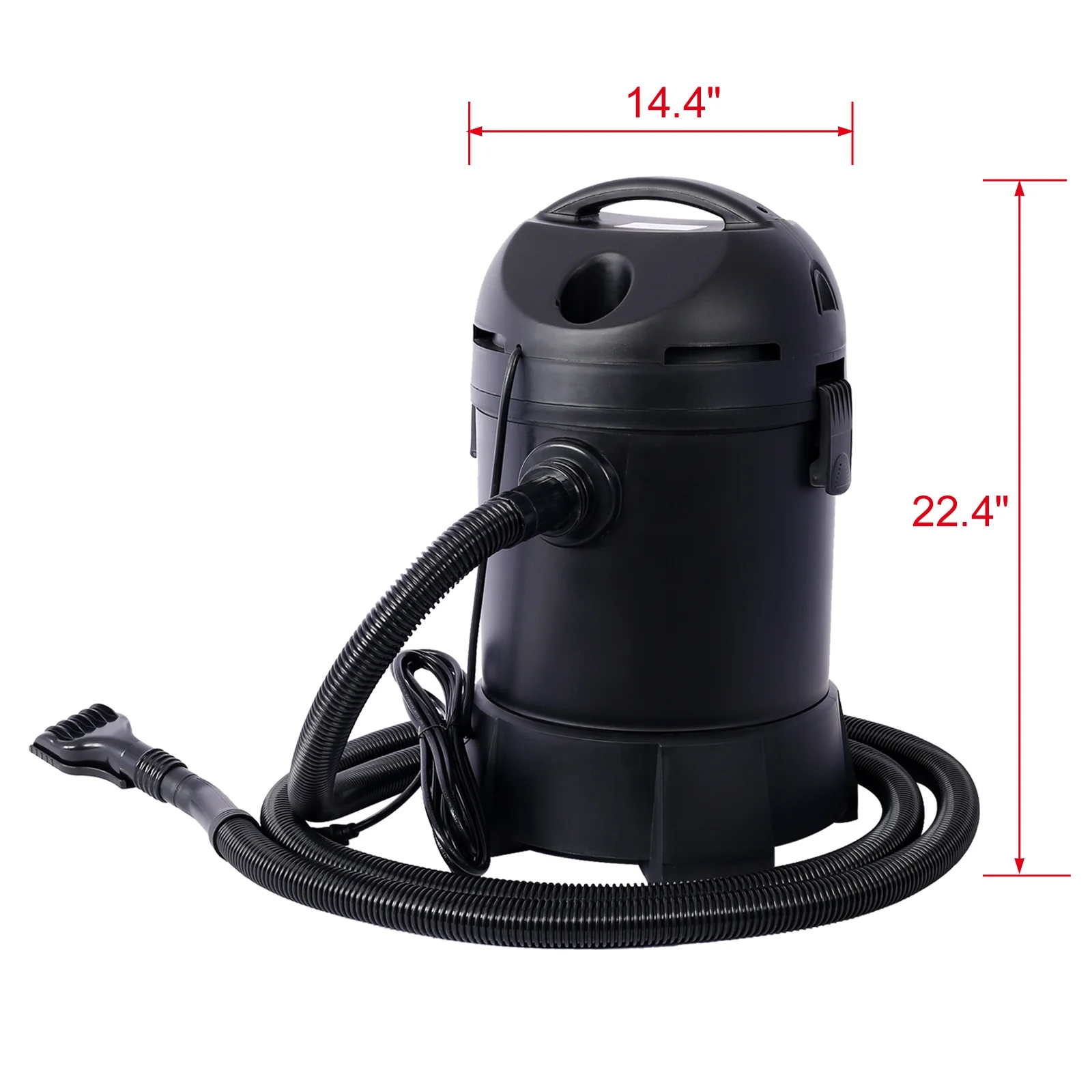 Garden Pond Vacuum Cleaner,cleansweep with 14ft intake suction hose, 4 Extension Tubes, 3 Vacuum Nozzles, a 6.5 Foot Output Hose, and a Debris Collection Bag