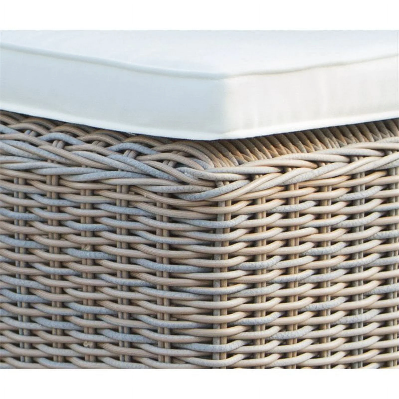 Padma's Plantation Nico Aluminum Patio Cushion Chair in Kubu Gray