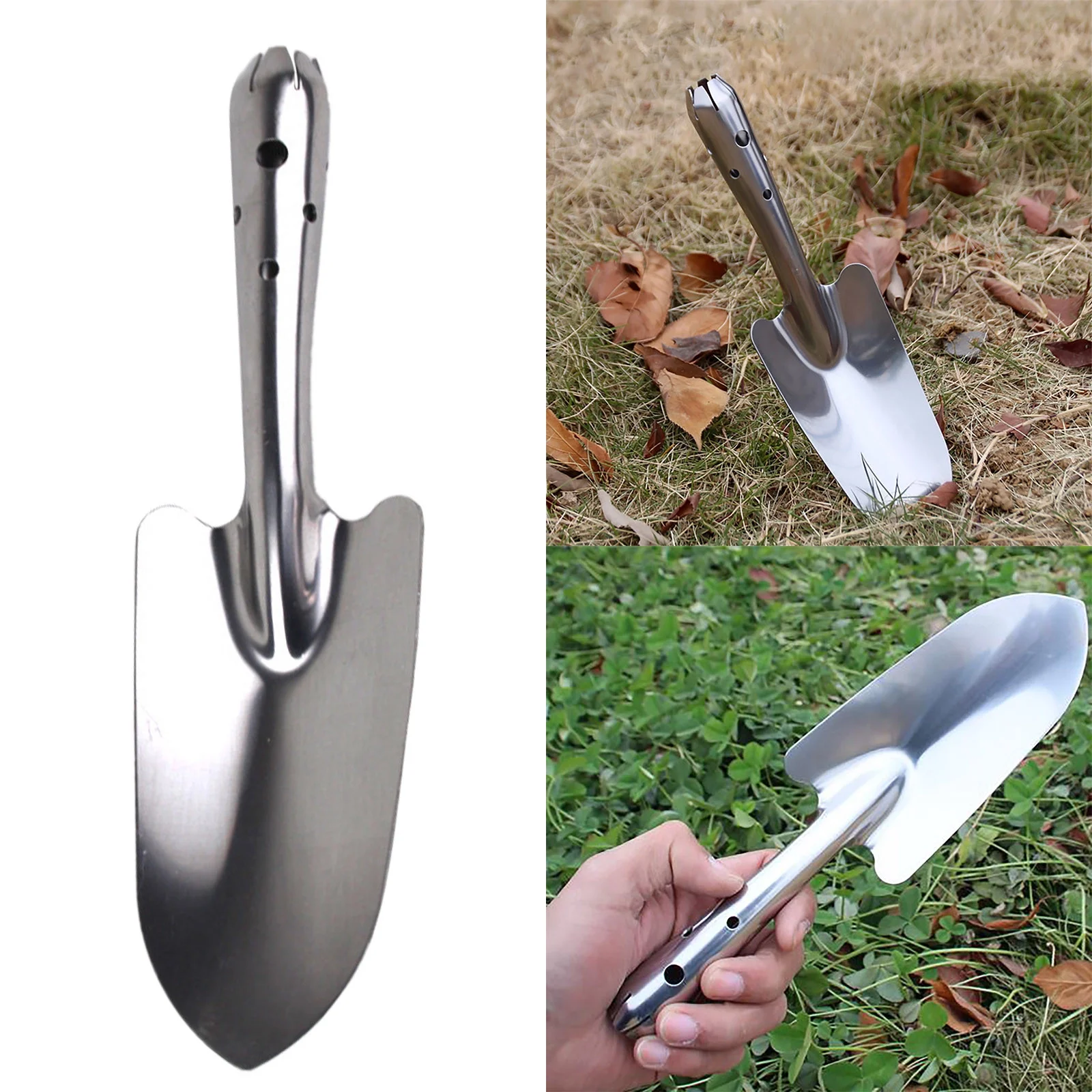 Dwmt72165 High Grade Gardening Small Tip Shovel Stainless Steel Flower Shovel Small Garden Small Shovel Garden Gardening Tools
