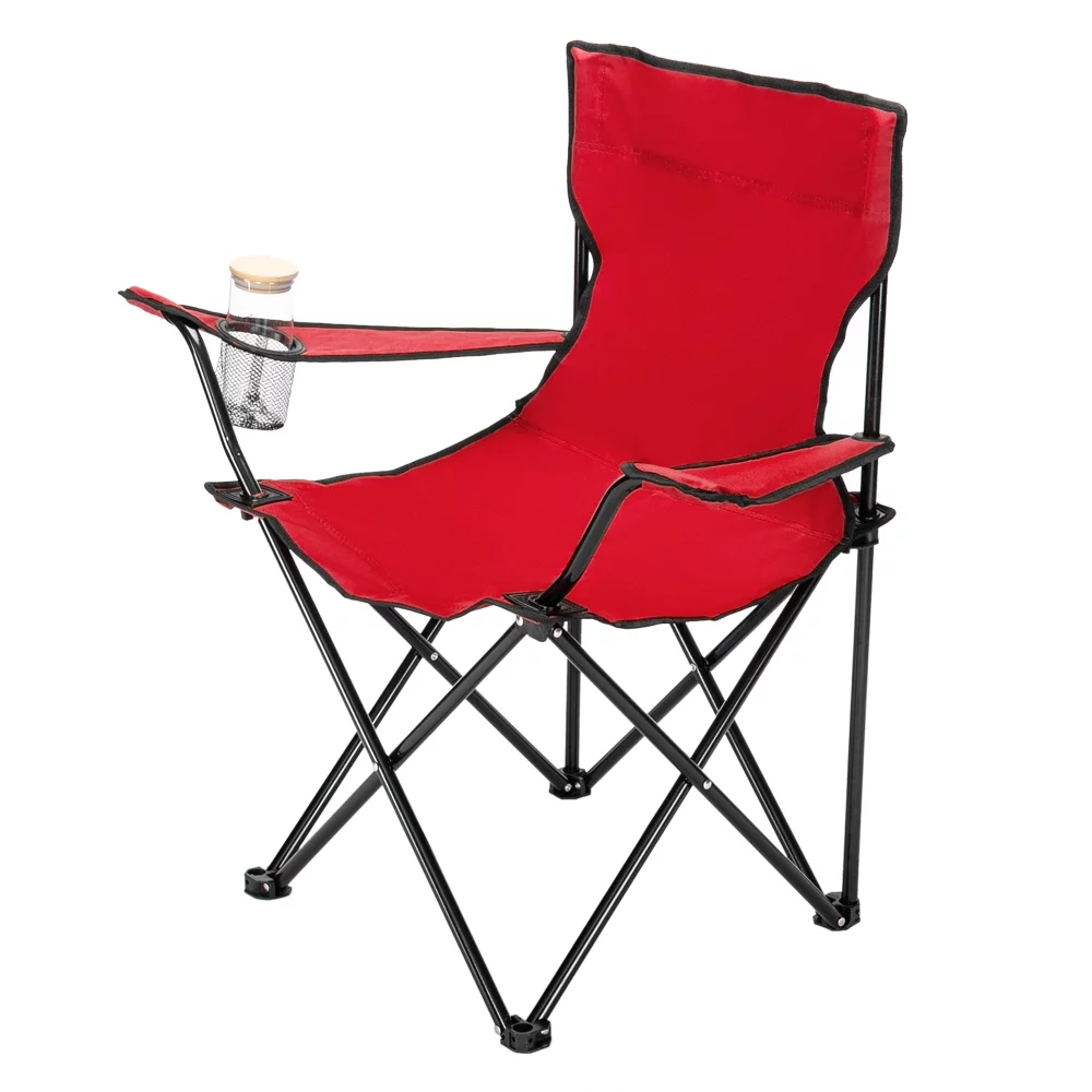 COOKCOK Small Camp Chair, Iron Pipe 600D Oxford Cloth, 18.5