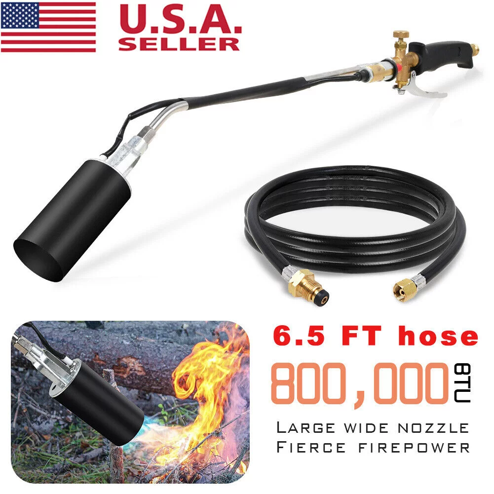 Propane Torch Weed Burner Roofing Heating Torch Electronic Ignitor with Hose