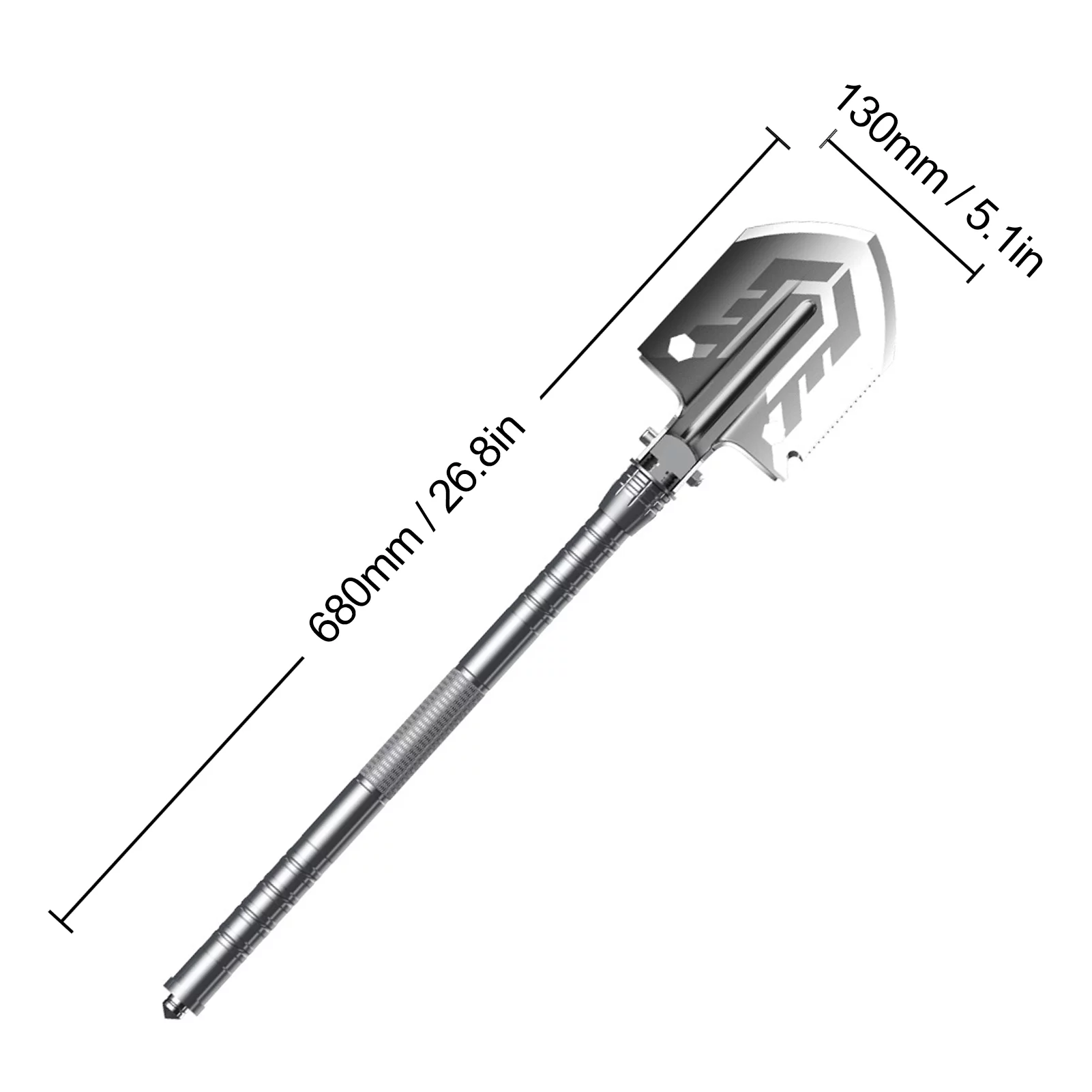 ammoon Durable Steel Folding Camping Shovel, Multitool Survival Equipment for Emergency Situations