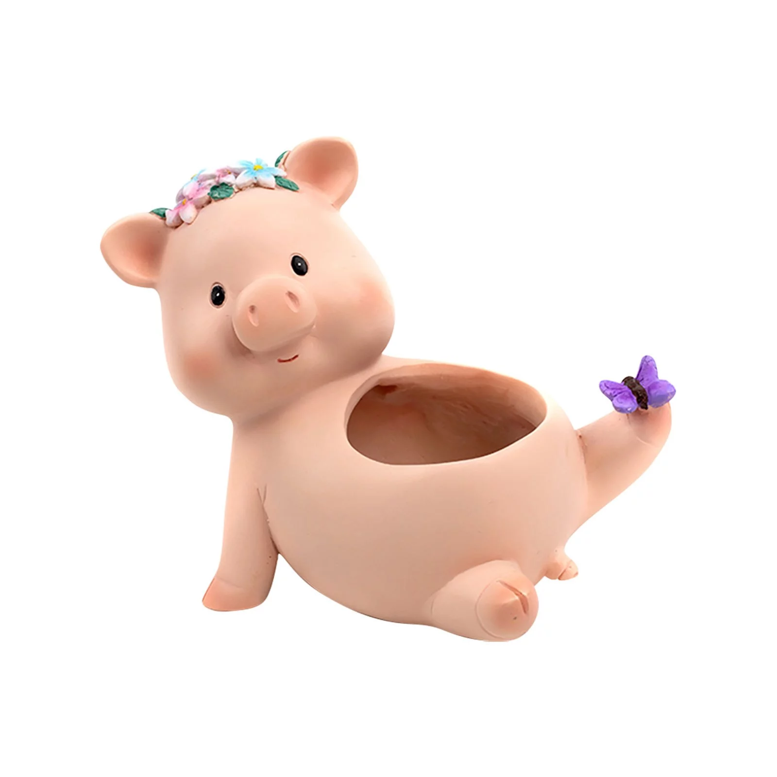 Girls Ornament Creative Fleshy Flower Pot Set Combination Personality Cute Little Pig Cartoon Meat Size Caliber Flower Pot