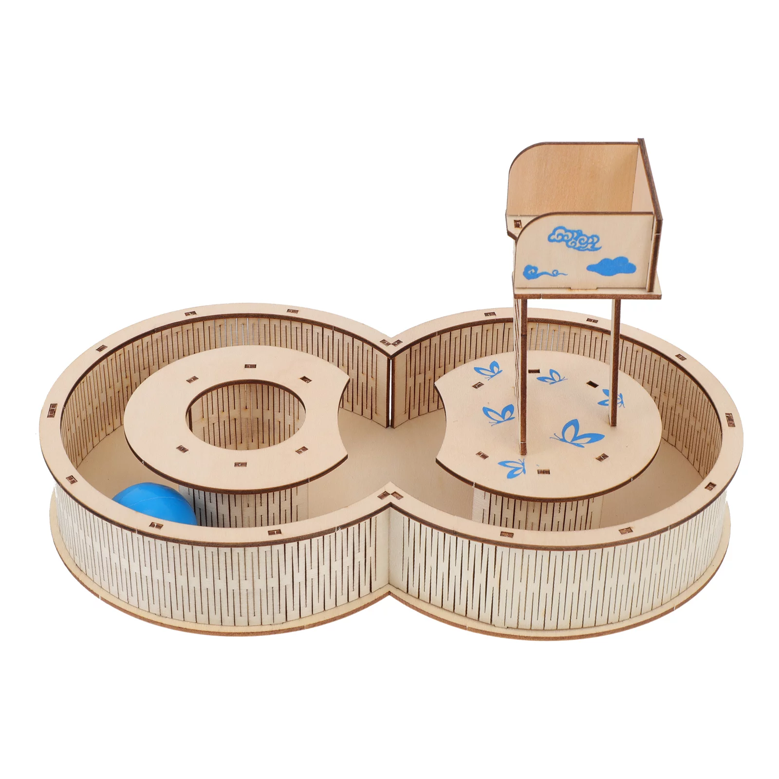 Wooden Hamster Maze Toy Pet Labyrinth Toy Small Animals Playground Toy