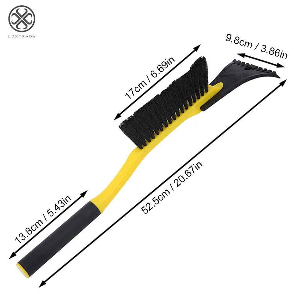 Luxtrada 2-in-1 Ice Snow Brush/Scraper - Sturdy Vehicle Ice Snow Scraper Windshield 2 in 1 Brush/ Scraper for Cars SUVs and Trucks, Window Windshield Cleaning