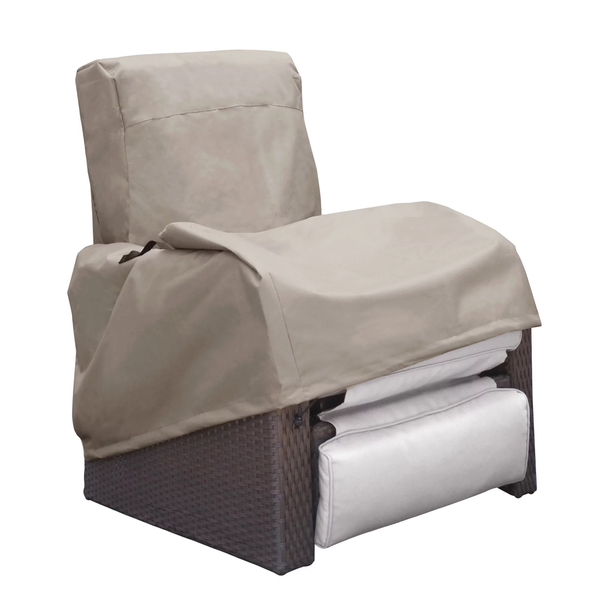 Buytoshop Outdoor Patio Furniture Cover,Protective Recliner Cover,420D Oxford Waterproof,Khaki