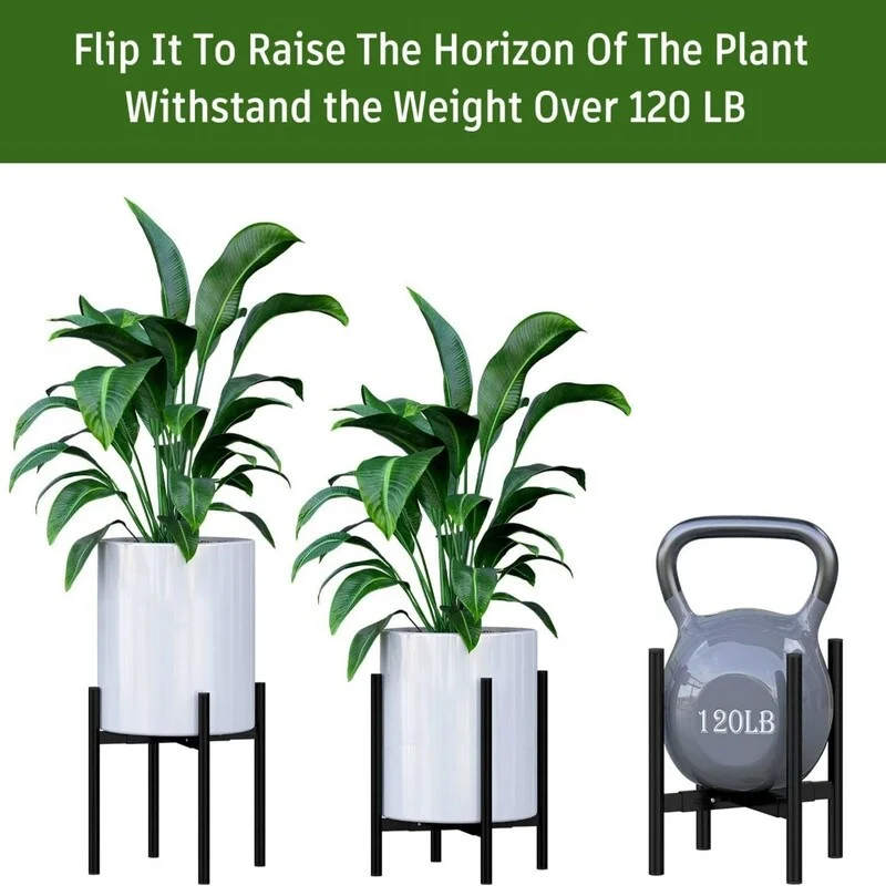 Plant Stand Holder Balcony Fits 8-12 INCH Pots