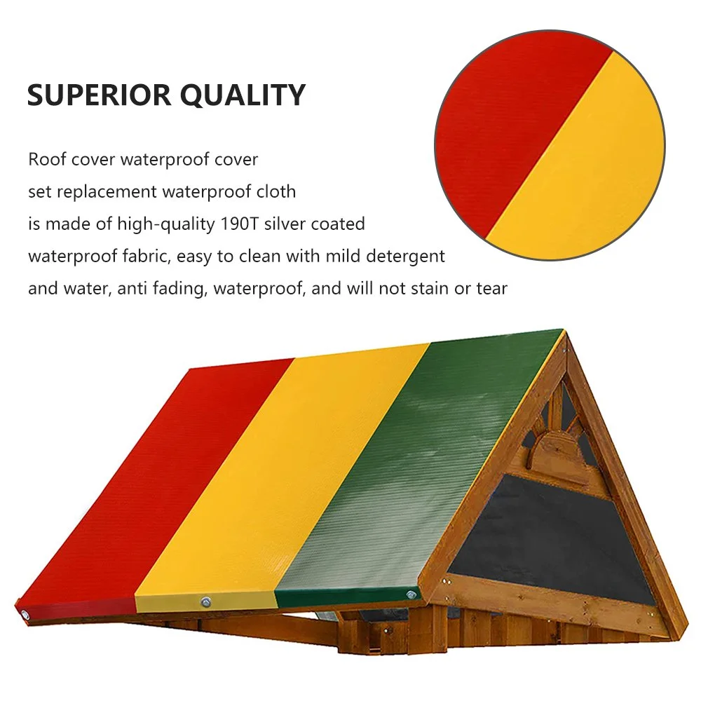 Newce  52” x 90” Swing Set Replacement Tarp for Play Set Outdoor  Outdoor Swingset Slide Sun Shade Proof Multi-Color