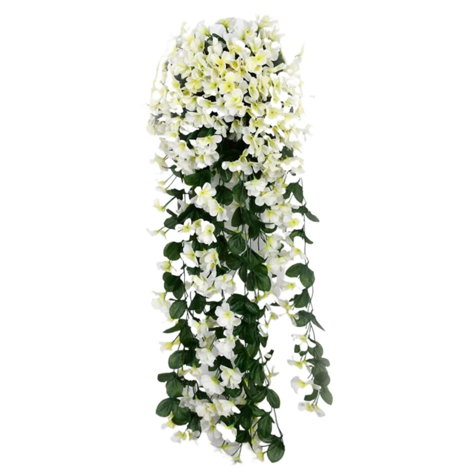 BNNG Artificial Orchid Flower Hanging Hanging Wall Bunch Hanging Violet Garland Wisteria Flowers Basket Artificial Artificial Flowers Wooden Flowers Artificial Flower Stems Fake Flower Arrangement Kit