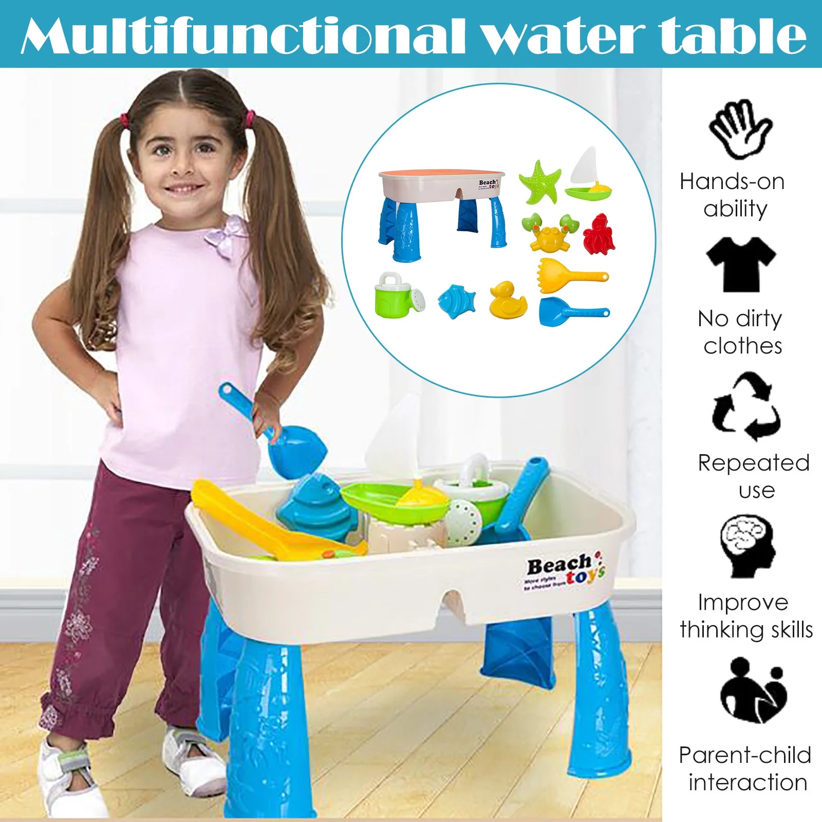 Yiwula Children'S Toys Sand Suit Boys And Girls Multifunctional Summer Playing Table