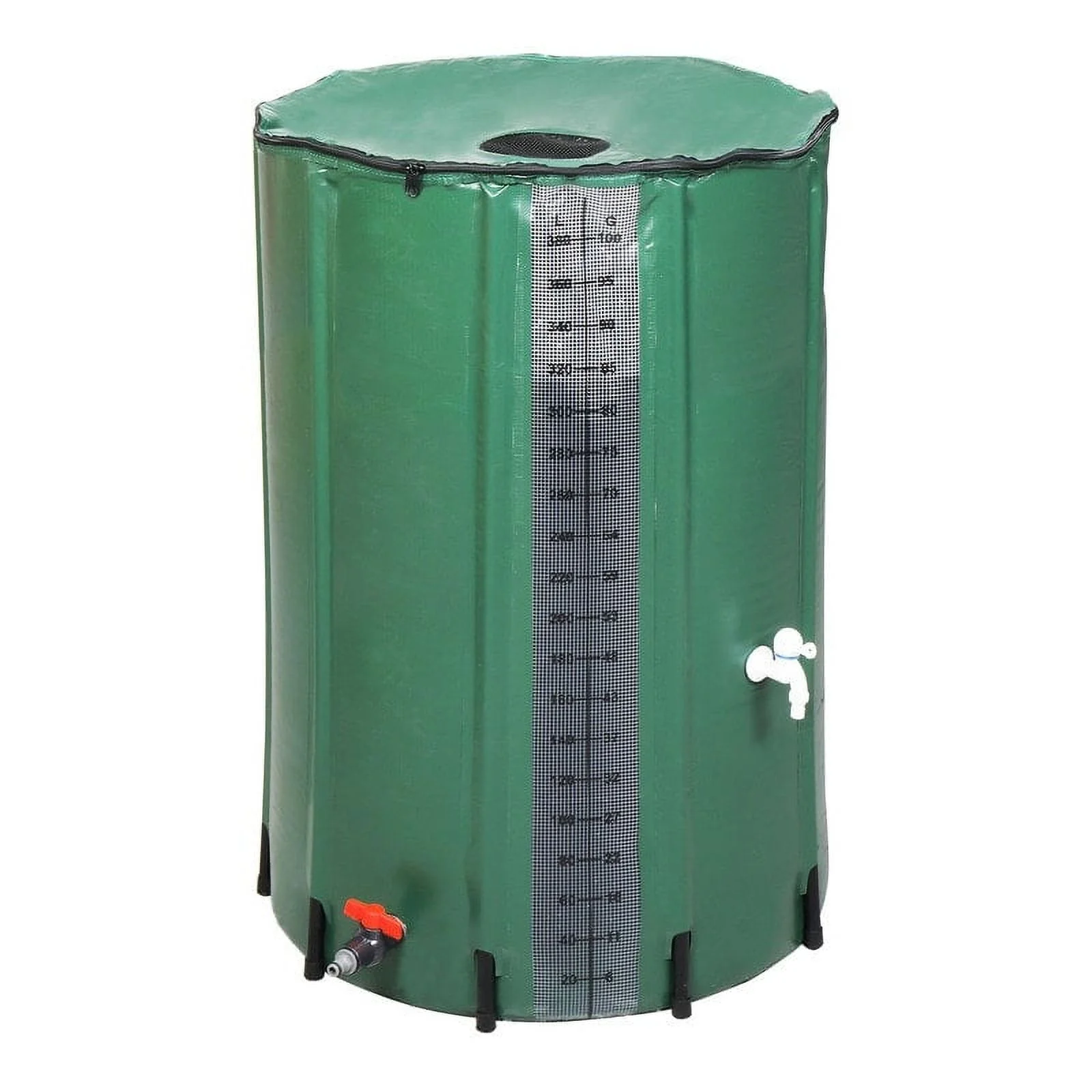 Plastic Patio Calibrated Collapsible Rain Barrel 100 Gal.