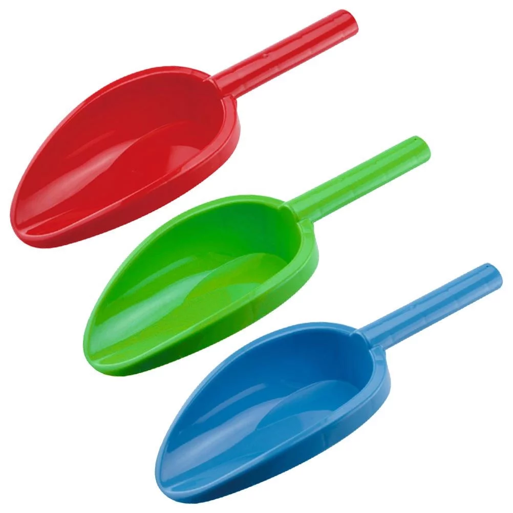 Random Color Beach Shovels 14 Inch Digging Sand Beach Shovels for Kids Plastic Scoop Shovel Toys with Handle