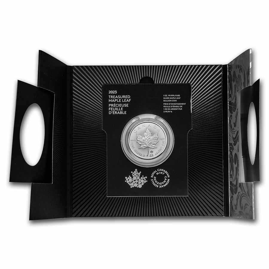 2023 Canada $5 1 oz Silver Treasured Silver Maple Leaf