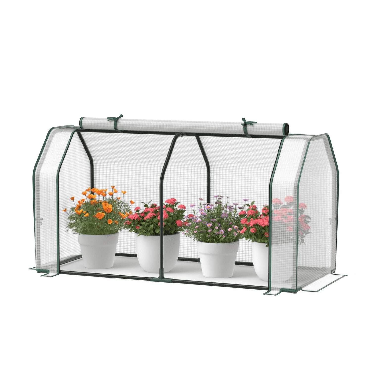 Durable Mini Greenhouse with Sturdy Metal Frame - ['47.5