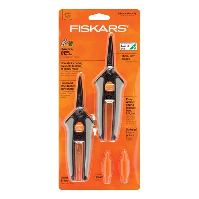 2 in. Stainless Steel Straight Edge Pruners - Pack of 2