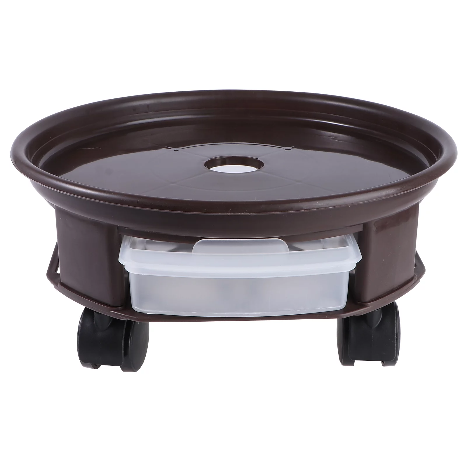 Guichaokj 1Pc Movable Flowerpot Stand Plastic Flowerpot Tray Drawer Type Plant Pot Tray
