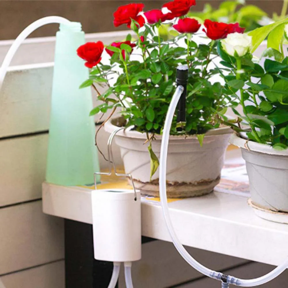 2/4/8/12/16 Head Automatic Watering Pump Controller Drip Irrigation Watering Machine Watering Kits Timer System Garden Supplies