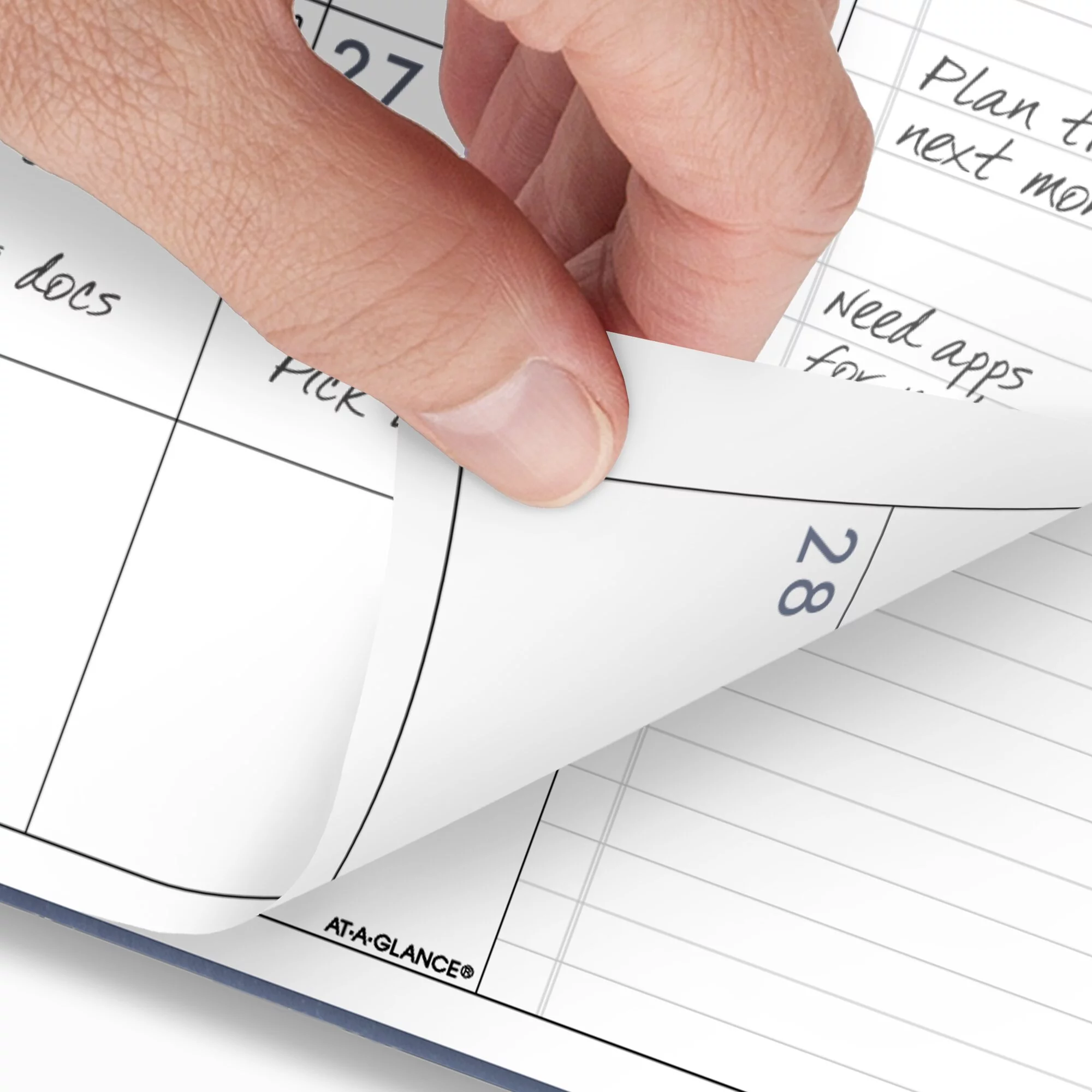 AT-A-GLANCE Contemporary 2024 Monthly Planner Slate Blue Large 9 x 11 - Monthly