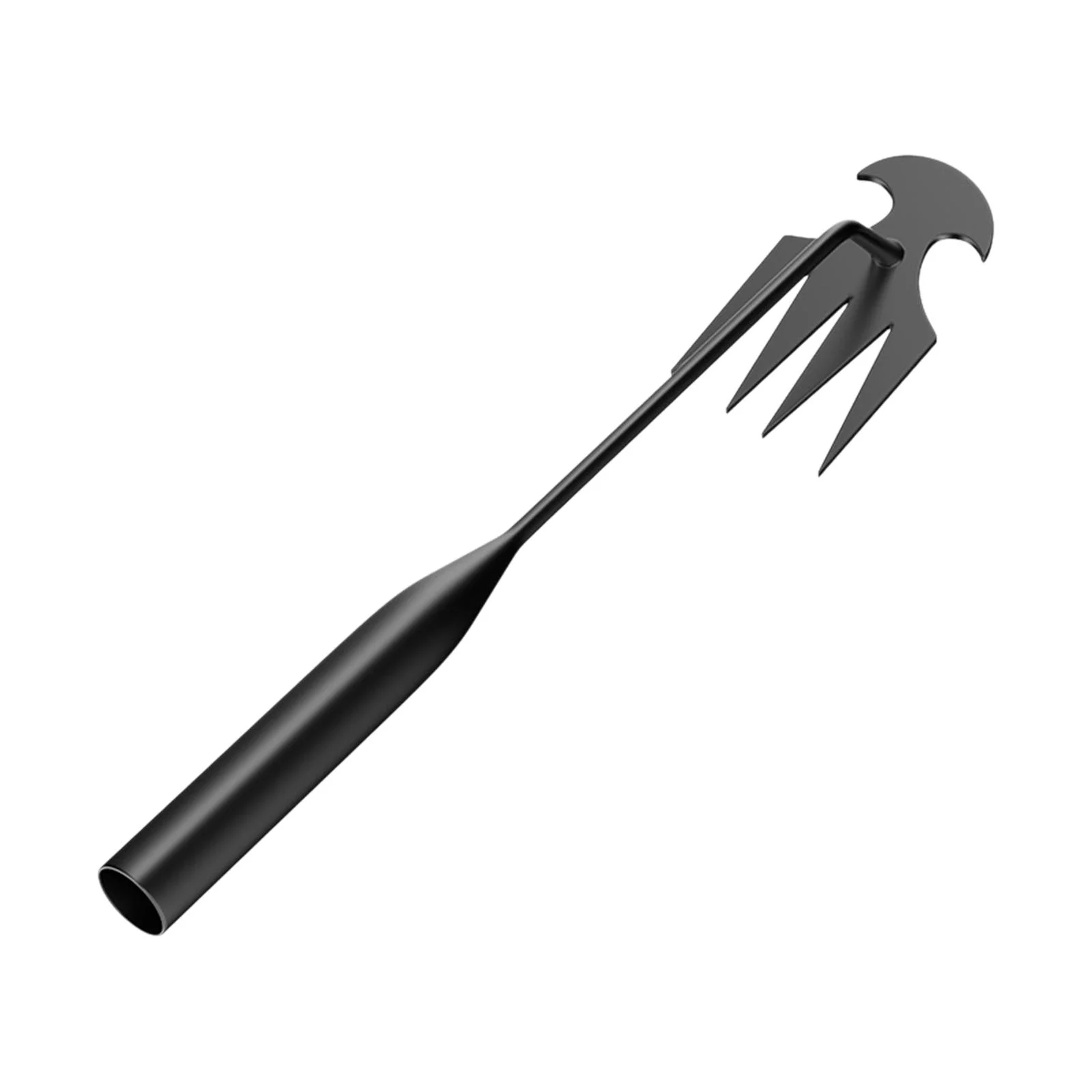 Colaxi Garden Rake ing Tool Hand Hoe Carbon Steel Durable Practical Hollow Hoe and Rake Remover for Daily Gardening Job Black 27cm