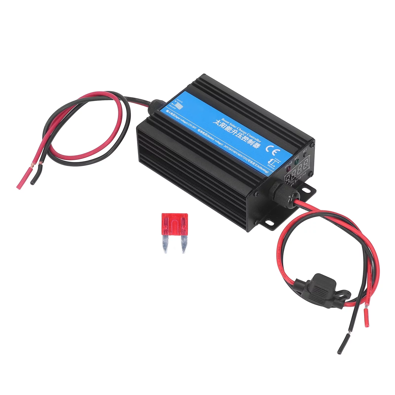 Solar Boost Controller, 24V 36V 48V 60V 72V 300W MPPT Electric Vehicle Charger Energy Saving Boost Solar Charge Controller