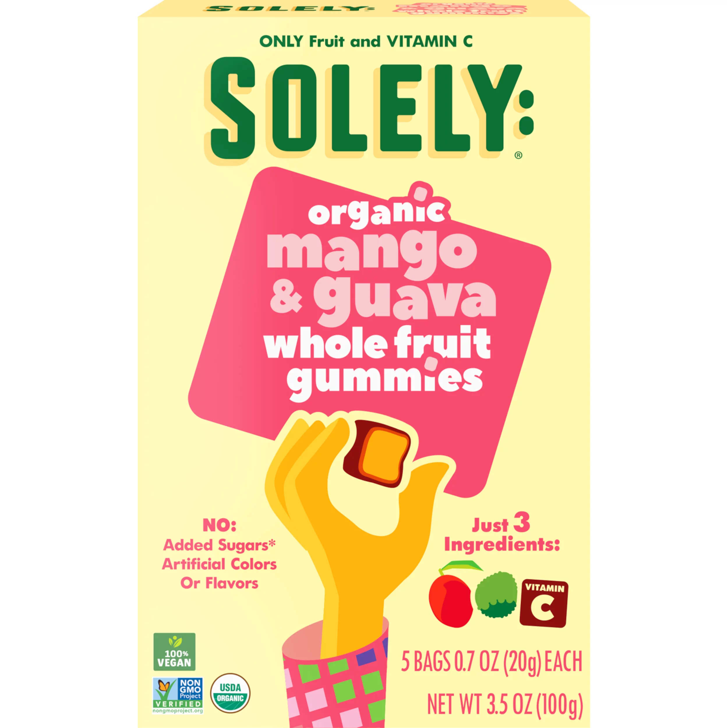 Solely Organic Mango & Guava Fruit Gummy