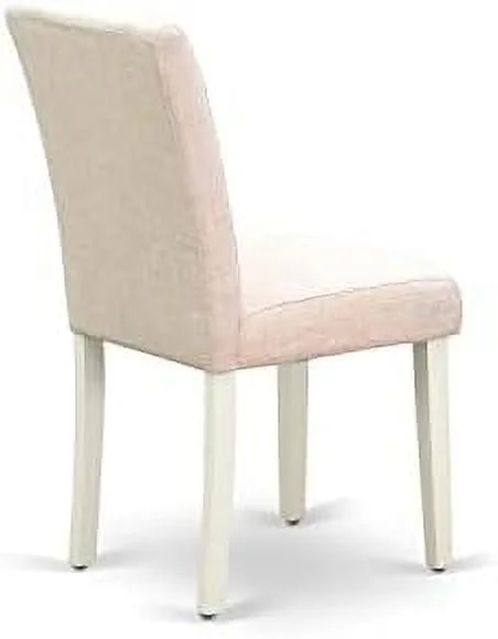 HYHBIBOOM ABP0T15 Parson Dining Baby Blue Fabric Upholstered Chairs    Linen White