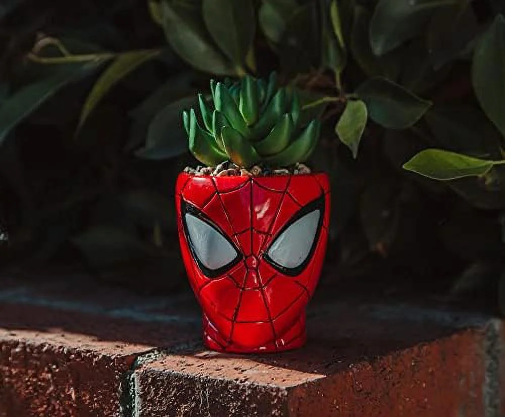 Comics  3-Inch Ceramic Mini Planter With Artificial Succulent