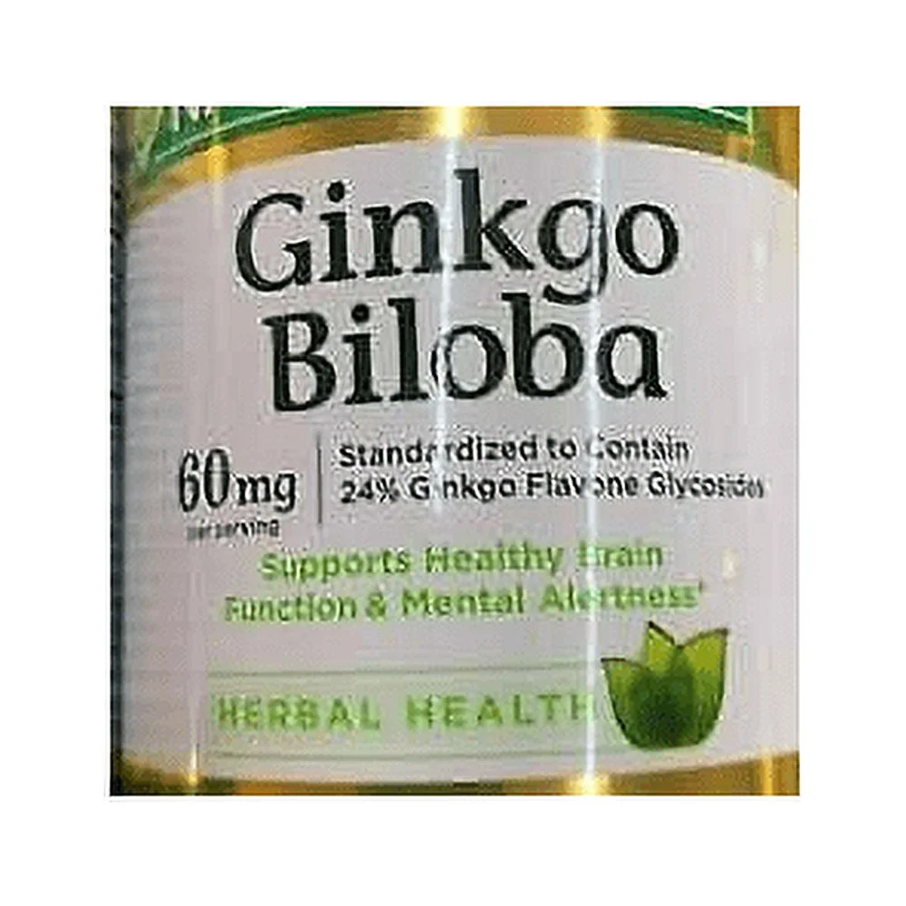 Nature's Bounty Ginkgo Biloba 60Mg Capsules 200 Ea, 2-Pack