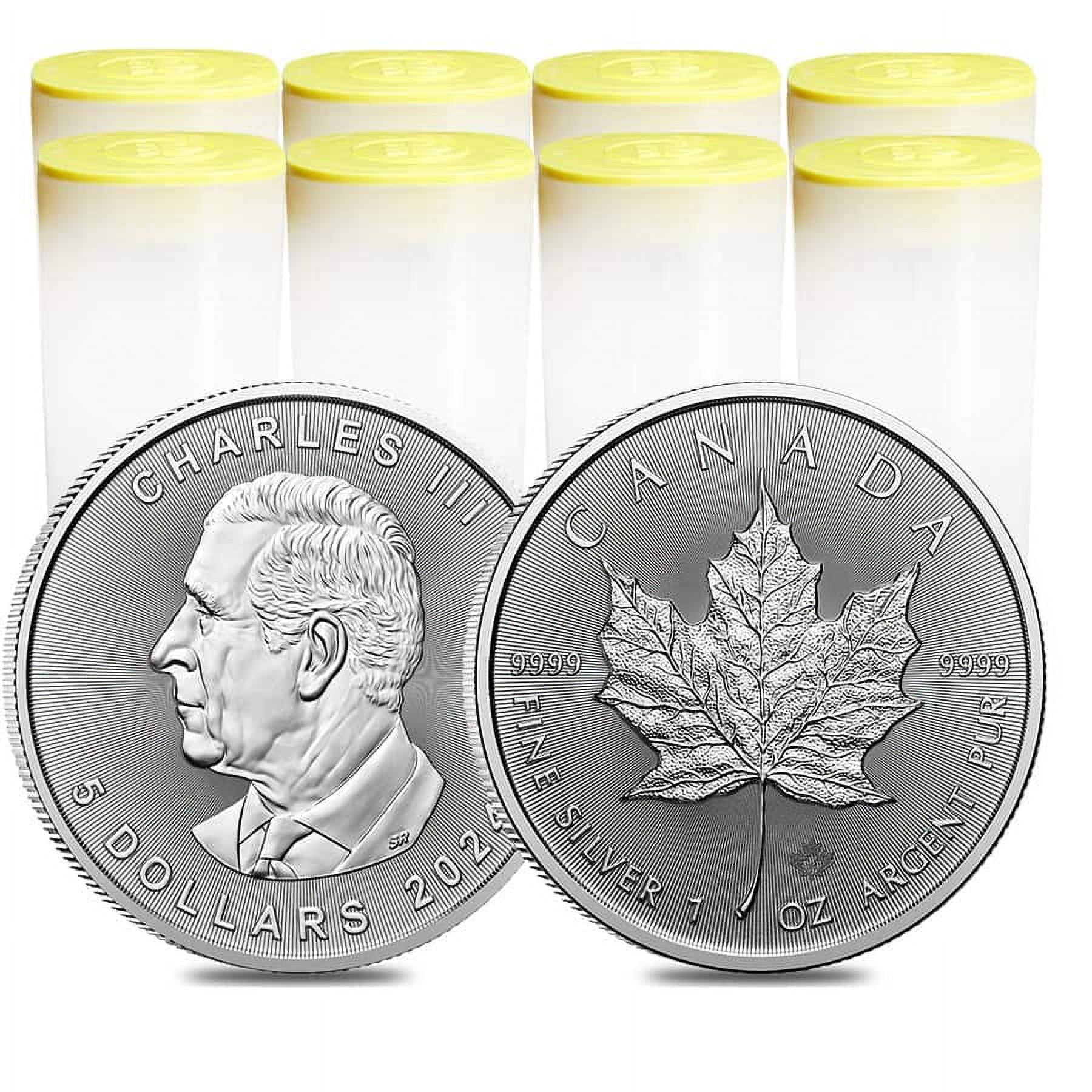 Lot of 200 - 2024 1 oz Canadian Silver Maple Leaf Coin BU