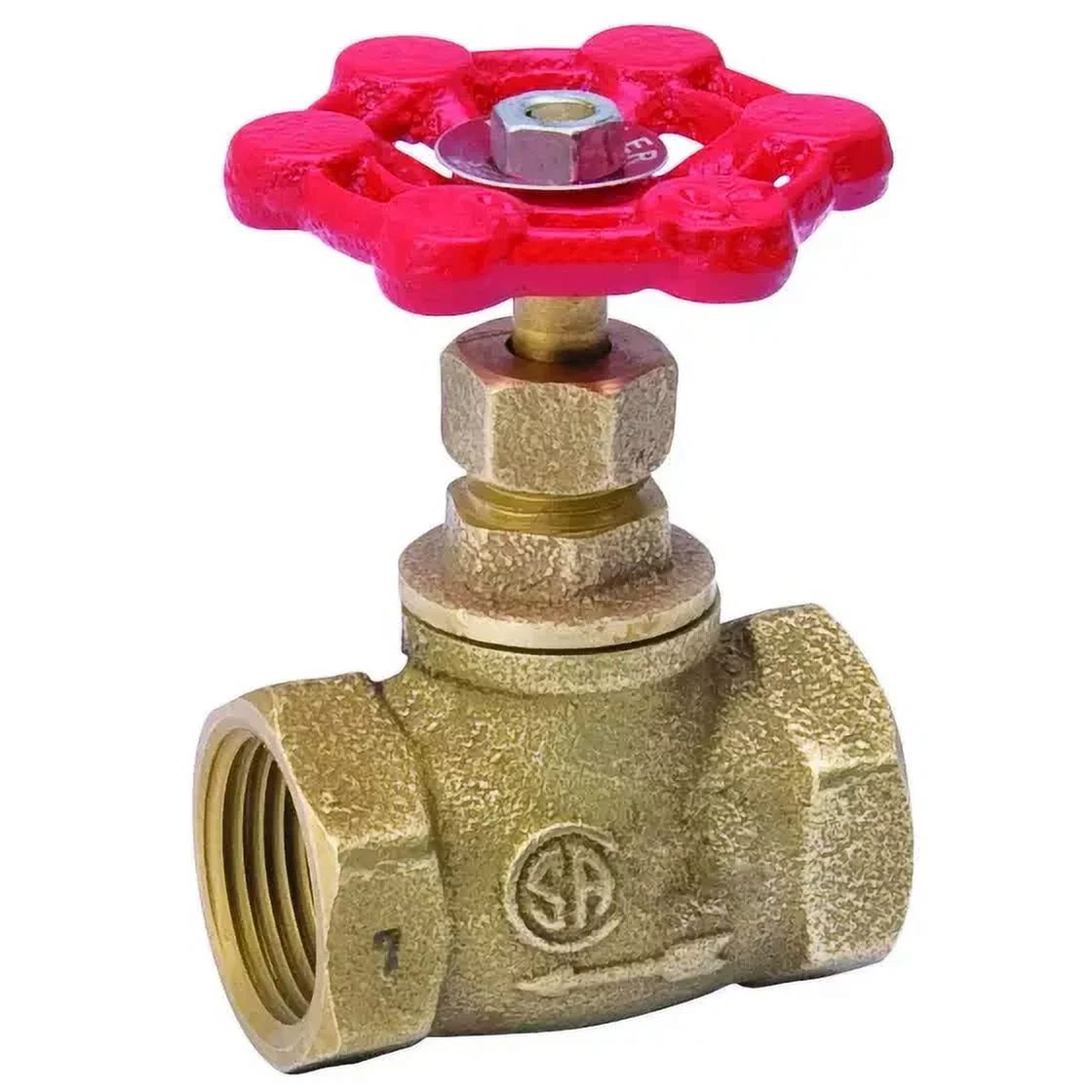 B&K Mueller 105-003NL Southland Stop Valve, 1/2 Inch Connection, Female By Female, 125 Psi Pressure, Brass Body, Each