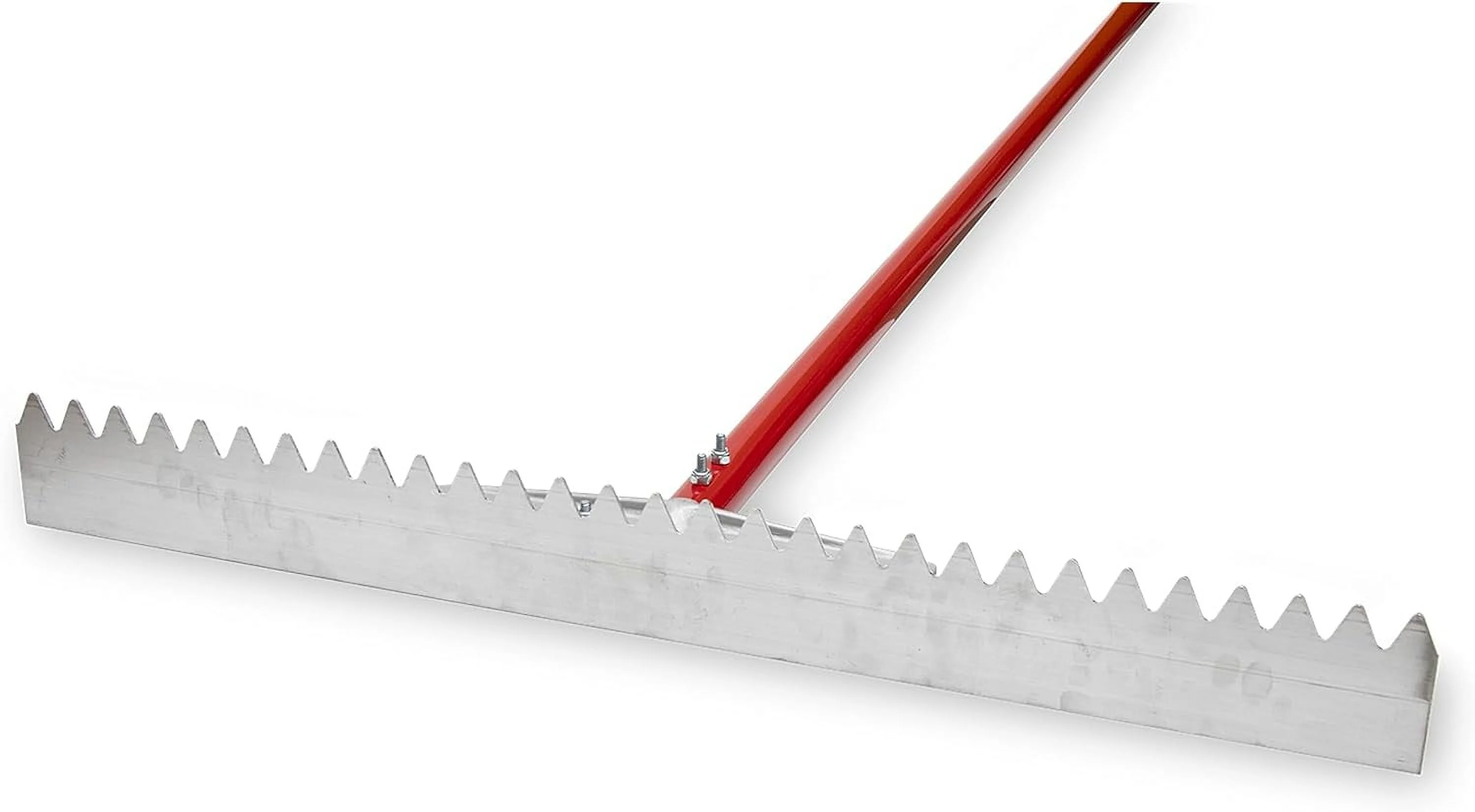 Asphalt Lutes, Lute Rakes W/T-Connector, Blade, Aluminum Handle, 84 Inch, Made In The USA, RED700096C.