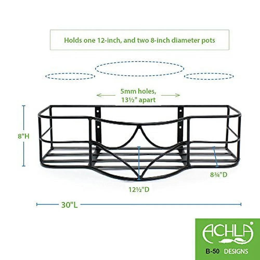 ACHLA Designs Argyle Window Box Flower Pot Bracket
