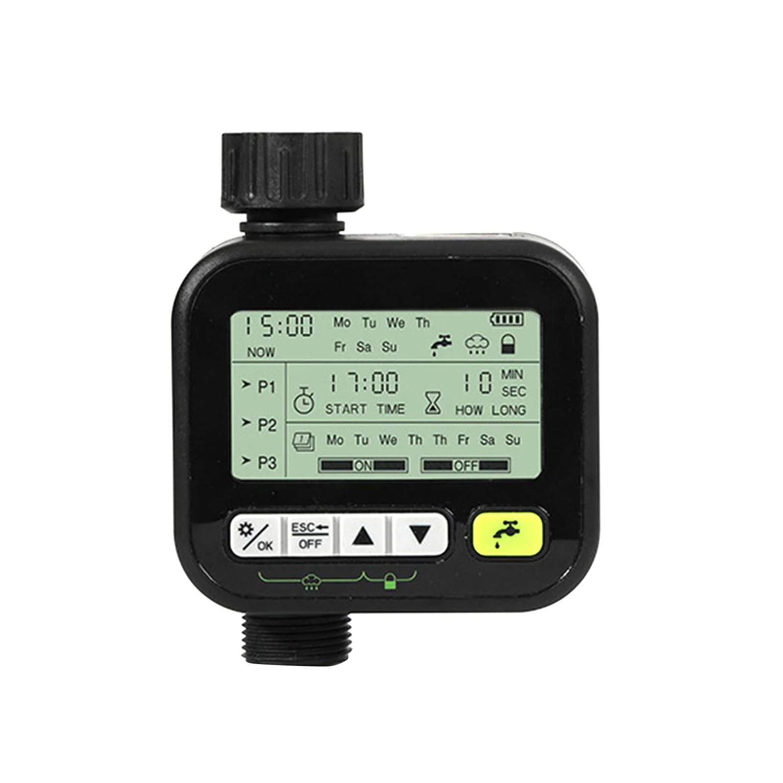 Miulika Sprinkler Timer Water Hose Timer Automatic Drip Irrigation Timer, Faucet Timer Manual Watering for Garden Backyard Yard Patio