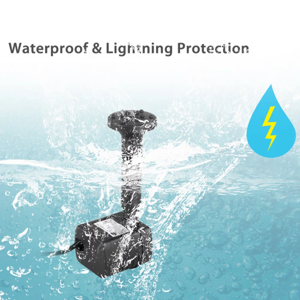 Uadme 1.4W Solar Powered Panel - Submersible Water Panel Fountain Pump Pond Pool Fountain Kit