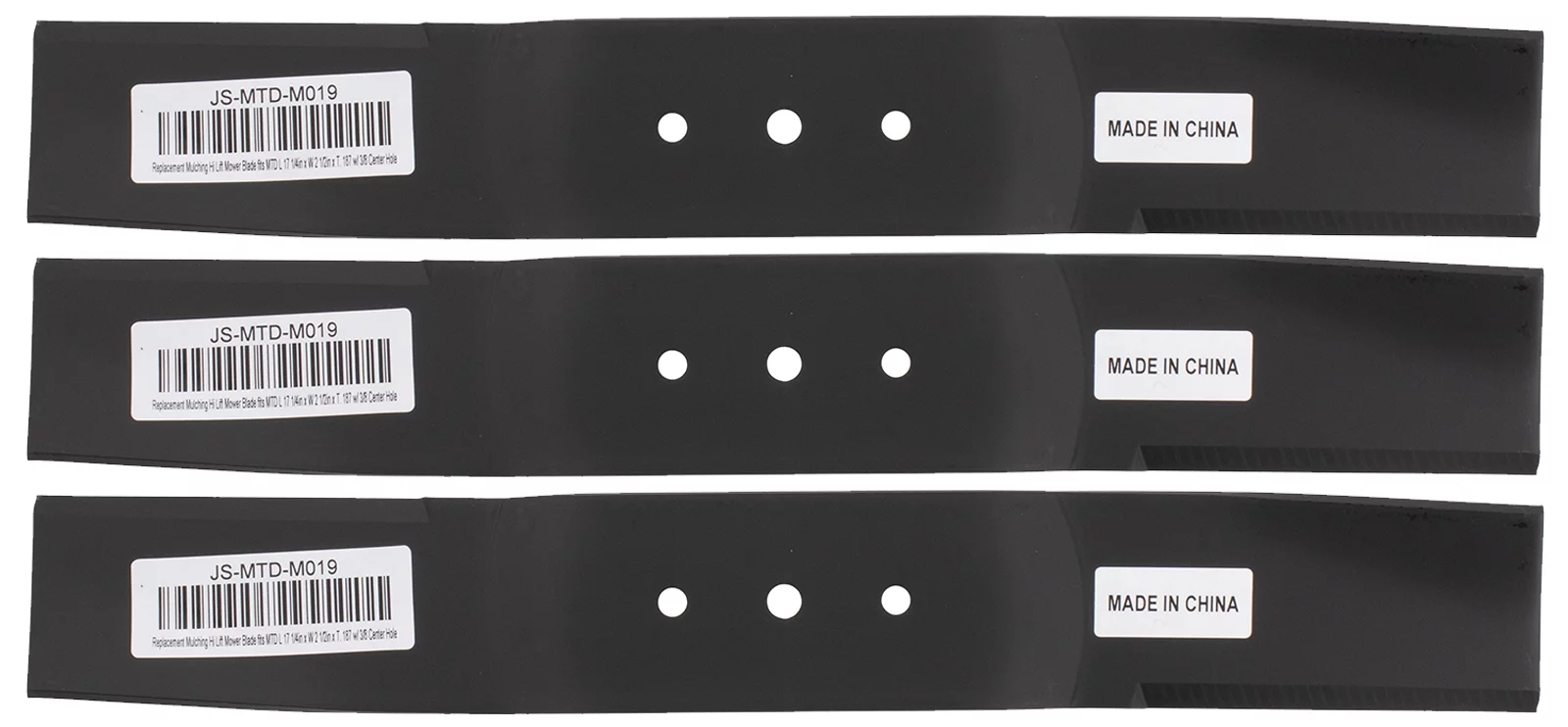 3 Mower Blade for MTD® 742-0171 742-0171B 942-0171 9420171B 19958S 19993C 19993S