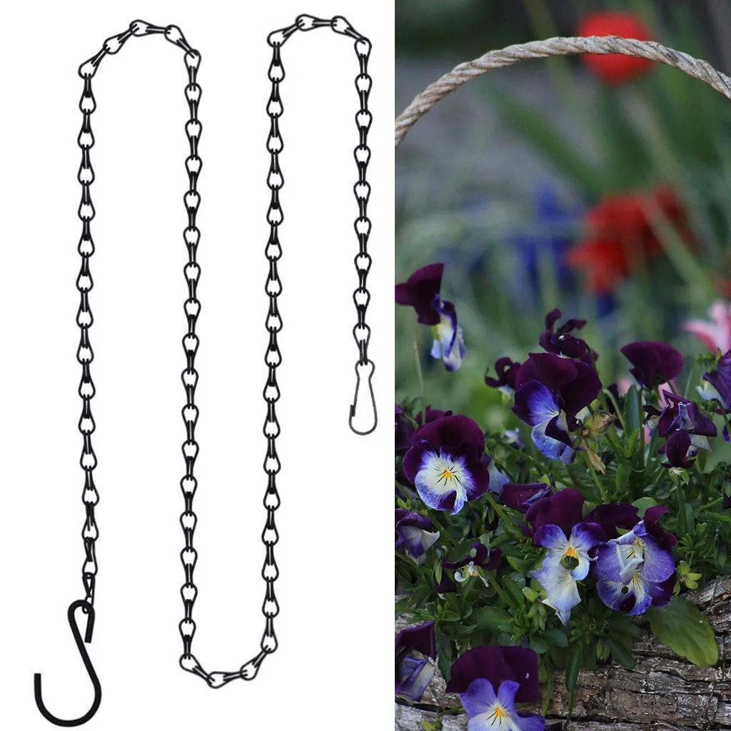 Hanging Chains for Plants Flower Pot Basket Chains Chain Hangers Hanging Planter Basket Hanging Flower Pots 40cm