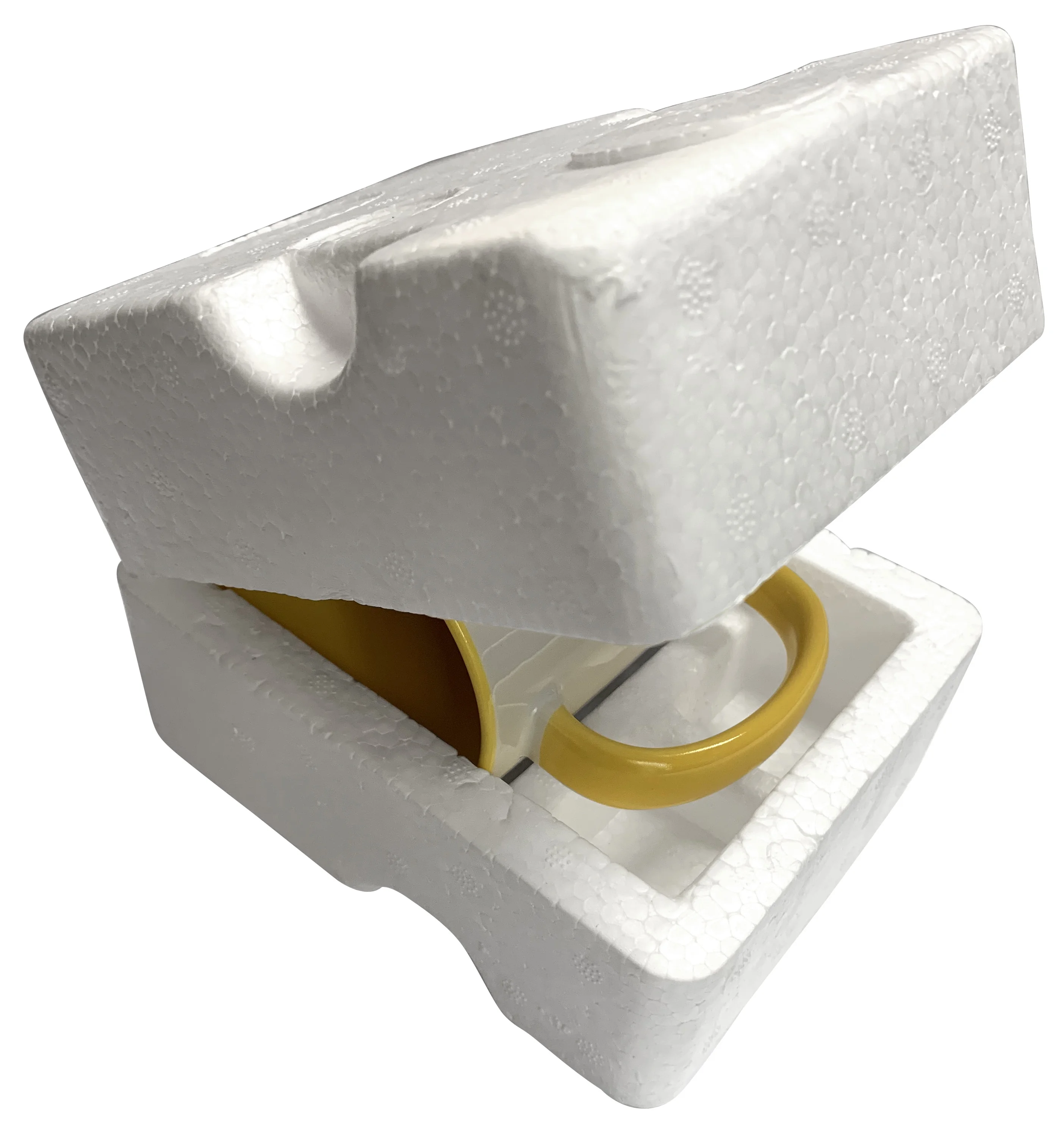 Song Sparrow in Redbud tree, Marion, Illinois, USA. 11oz Two-Tone Yellow Mug mug-209797-8