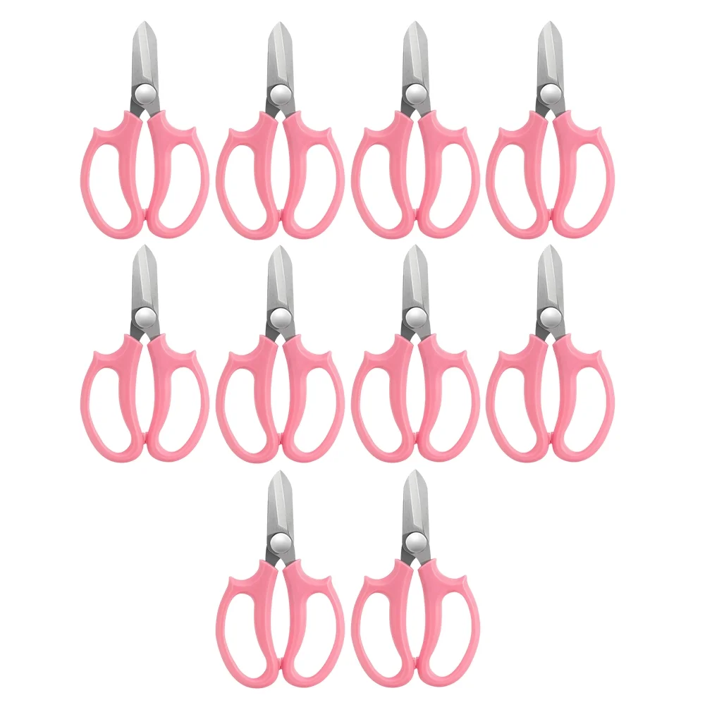 Flower Scissors,Plant Scissors Stainless Steel Floral 10 Piece Scissors Stainless Steel All Purpose Shears Steel Floral Shears Flower Scissors Lanru Piece Er Scissors