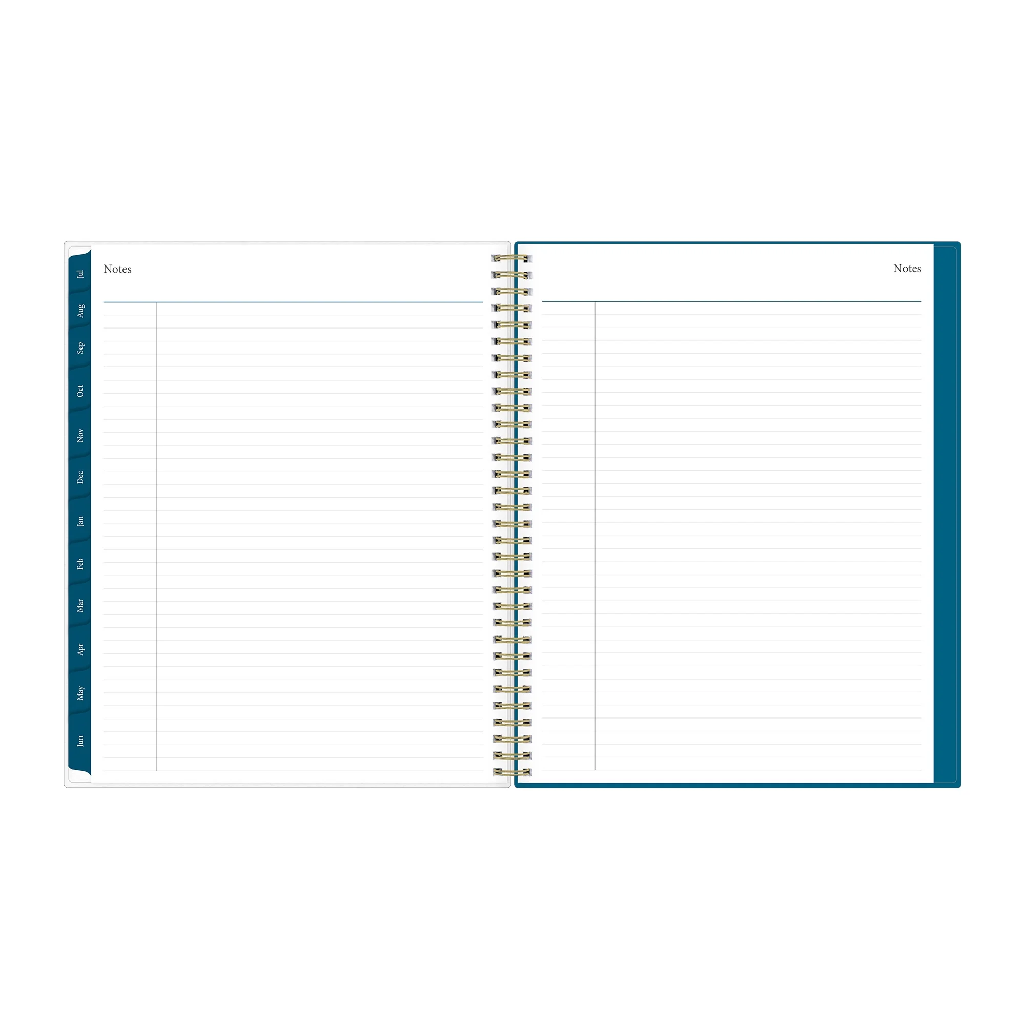 2023-2024 Weekly Monthly Planner, 8.5x11, Blue Sky, Bakah Blue