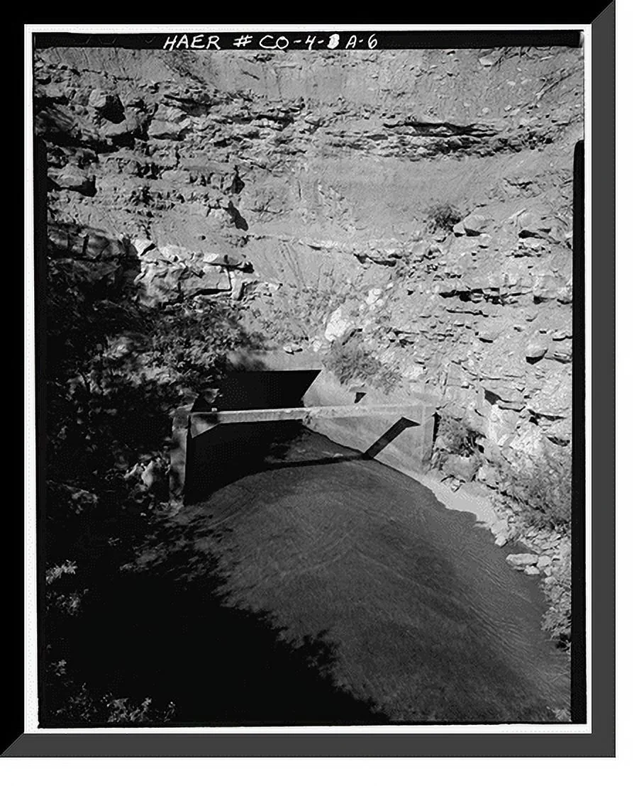 Historic Framed Print, Montezuma Valley Irrigation Company System, Tunnel, Dolores vicinity, Montezuma County, CO - 6, 17-7/8