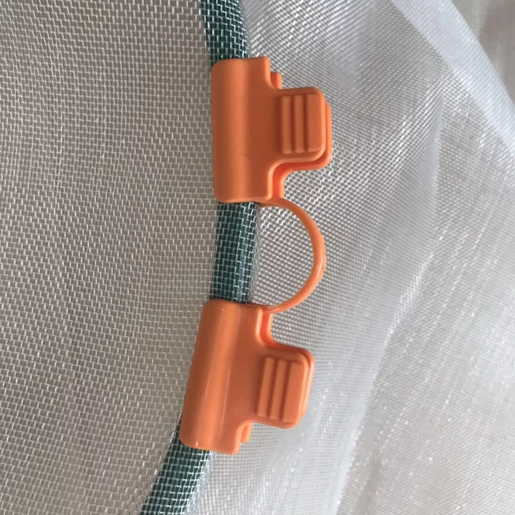 30pcs Pipe Clamp Greenhouse Film Frame Vegetable Fruit Cover Insect Net Sunshade Net Fixing Clip Household Garden Supplies