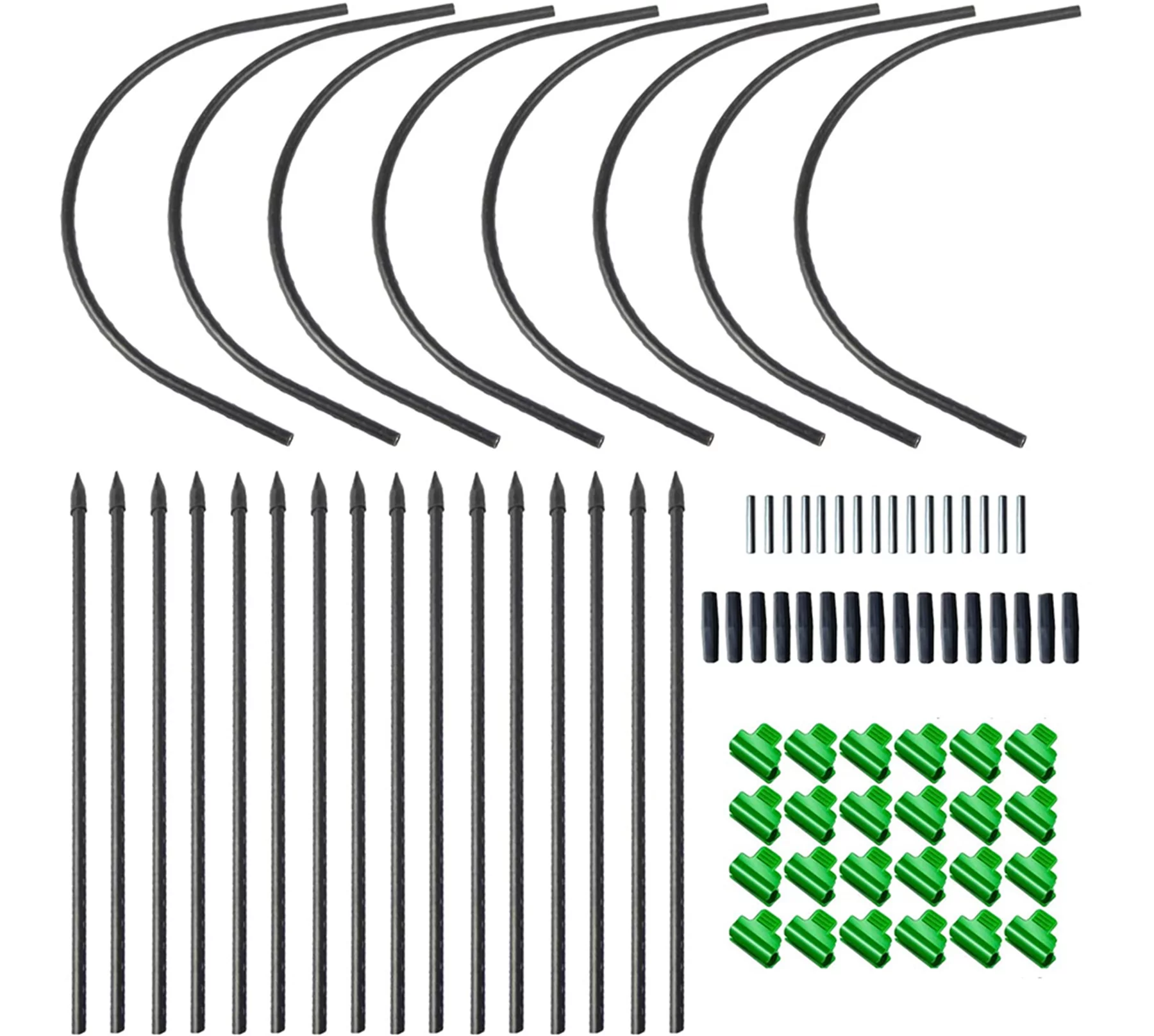 Greenhouse Hoops Grow Tunnel, 8 Sets
