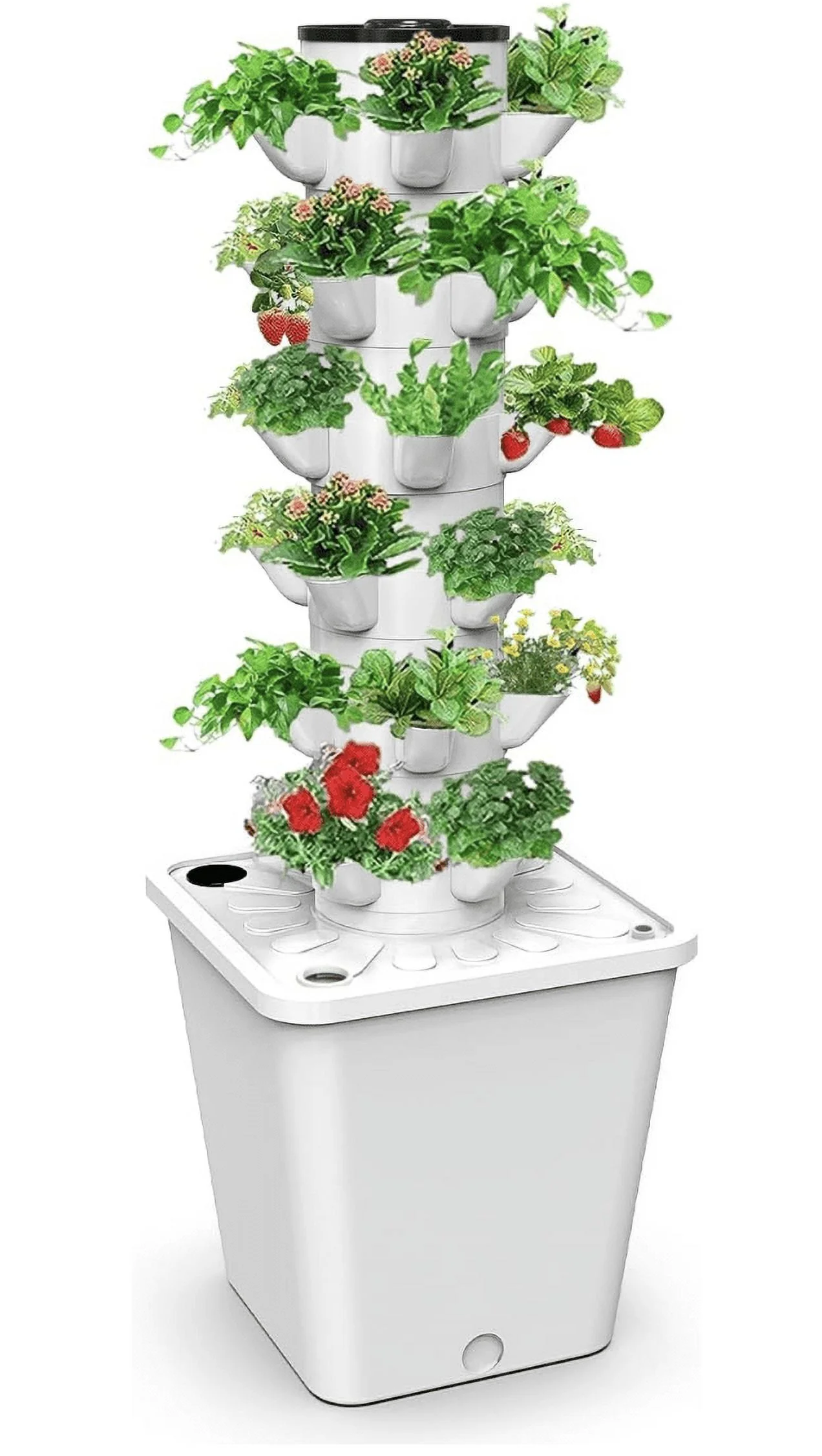 Tower Garden Hydroponics Growing System,Indoor Smart Garden,Nursery Germination Kit Including Smart Plug，Water Pump(No Seedlings Included)