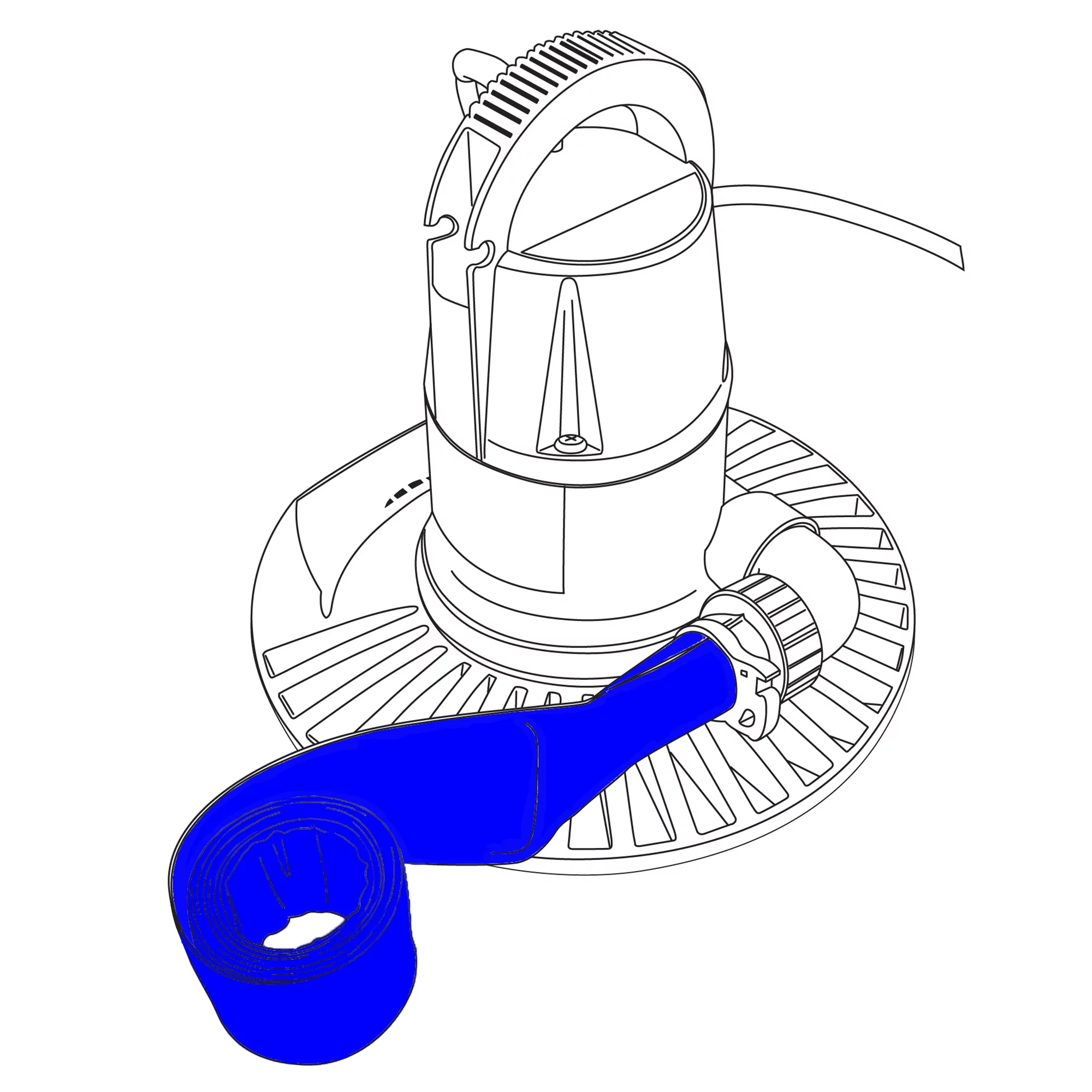 Blue Wave  2450 GPH Dredger IG Cover Pump